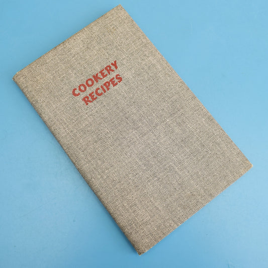 Vintage 1950s Cookery Recipe Book - Unused