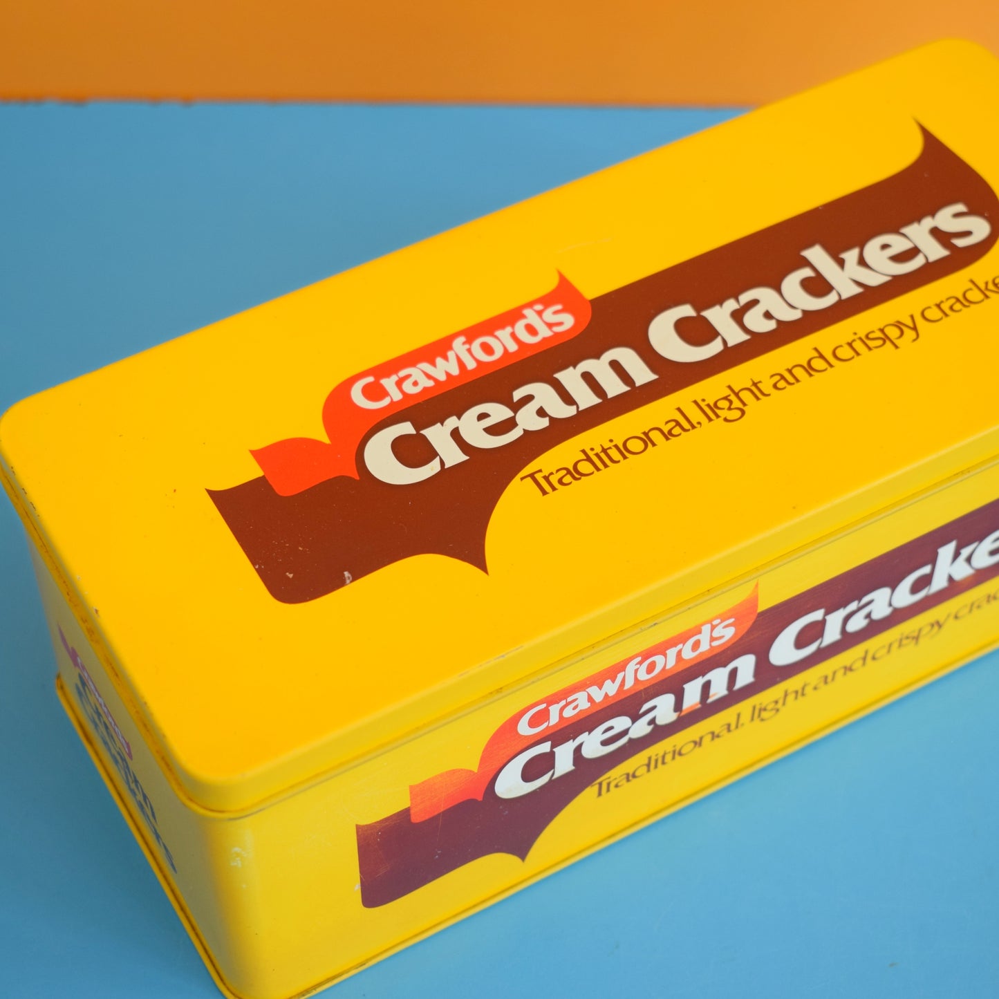 Vintage 1970s Crawfords Cream Cracker Tin