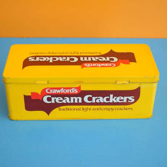 Vintage 1970s Crawfords Cream Cracker Tin by Pineapple Retro