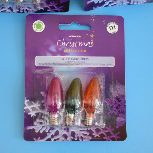 Vintage 2000s Replacement Christmas Light Bulbs x3 packs