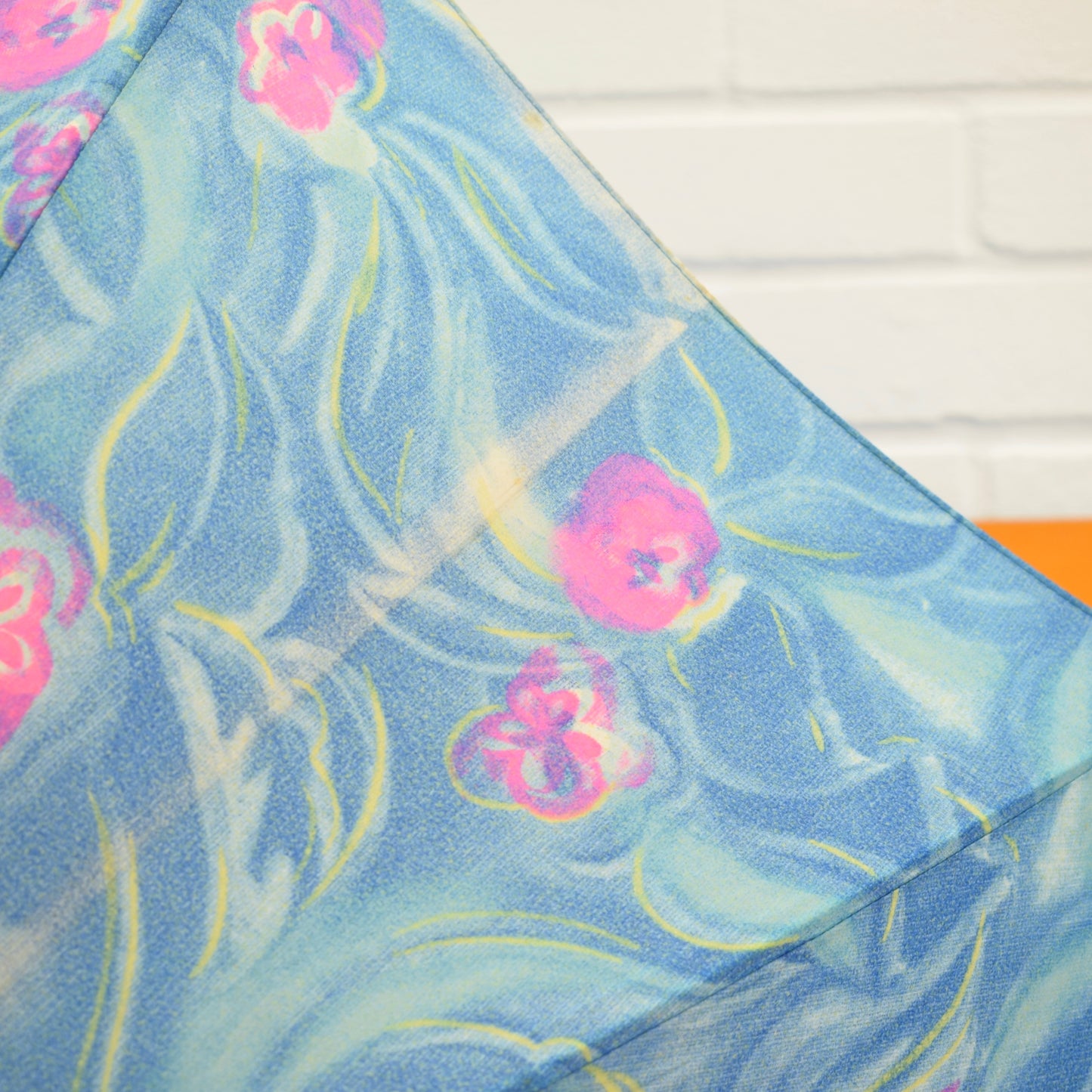 Vintage 1960s Umbrellas - Painterly Flowers / Swirls - Pink or Blue