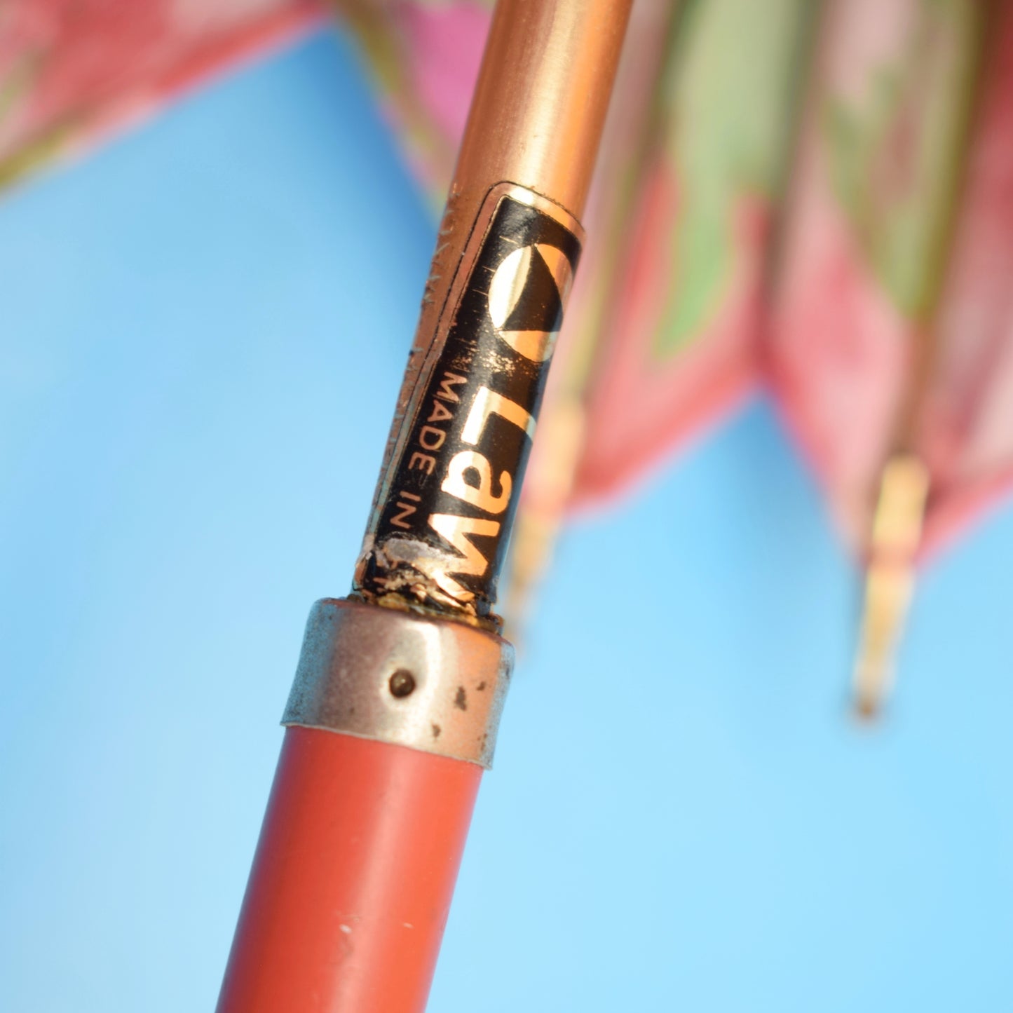 Vintage 1960s Umbrellas - Painterly Flowers / Swirls - Pink or Blue