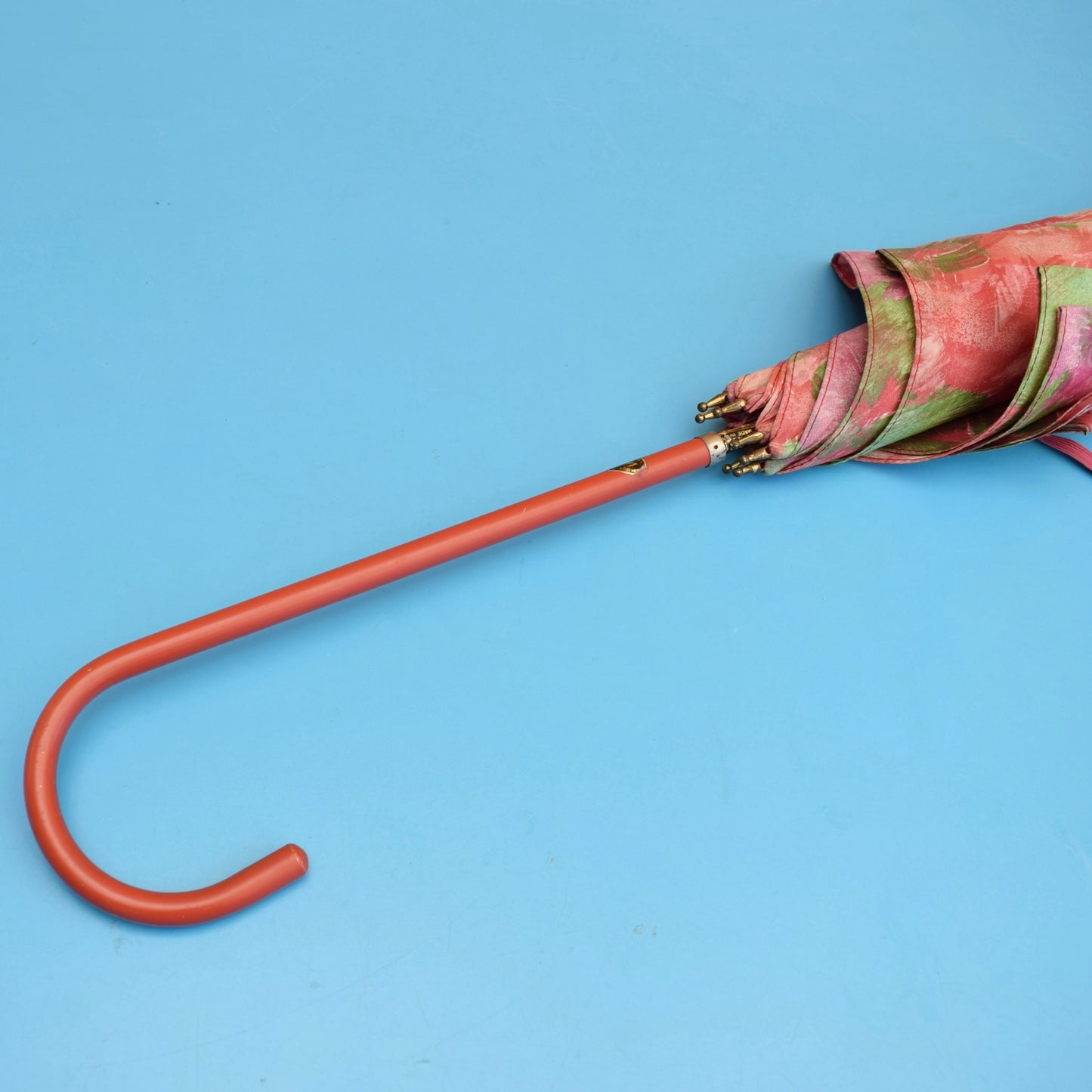 Vintage 1960s Umbrellas - Painterly Flowers / Swirls - Pink or Blue