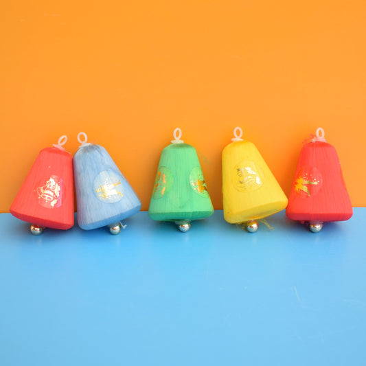 Vintage 1970s Satin Christmas Baubles- Bells
