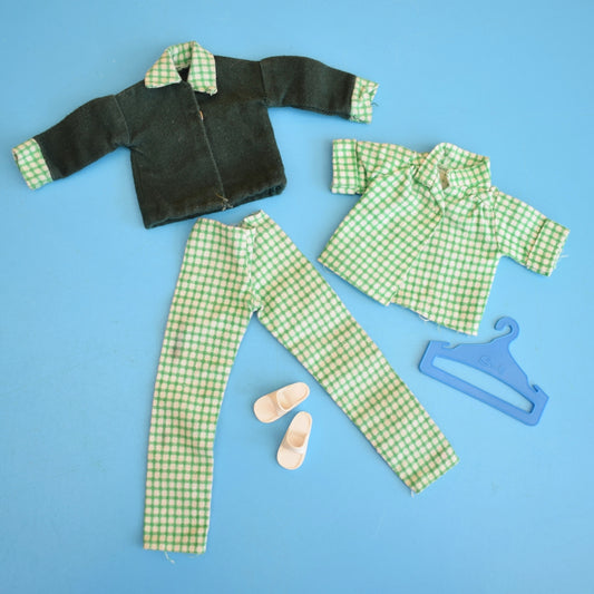 Vintage 1970s Sindy Mix & Match Green Set