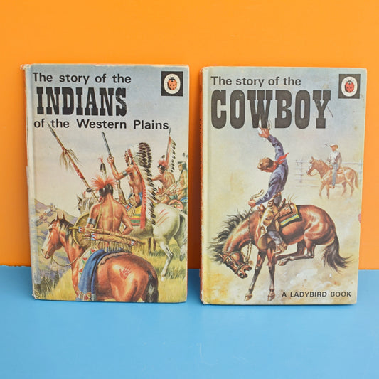 Vintage 1970s Ladybird Books - Cowboys & Indians