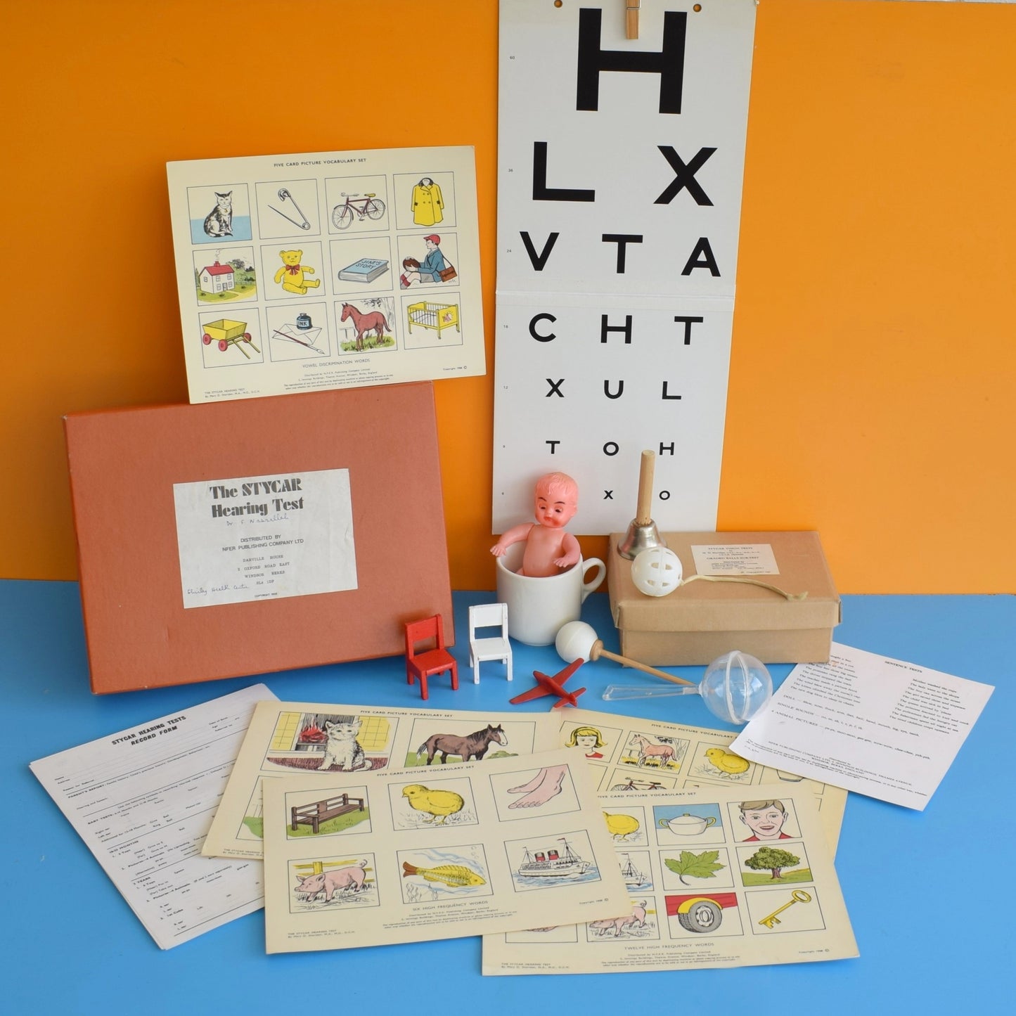 Vintage 1960s The Stycar Hearing & Vision Test Kit