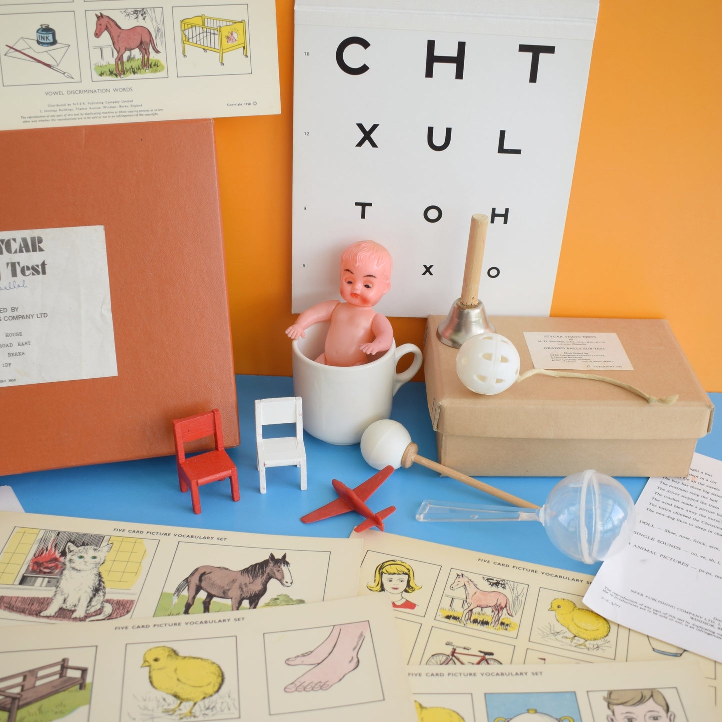 Vintage 1960s The Stycar Hearing & Vision Test Kit