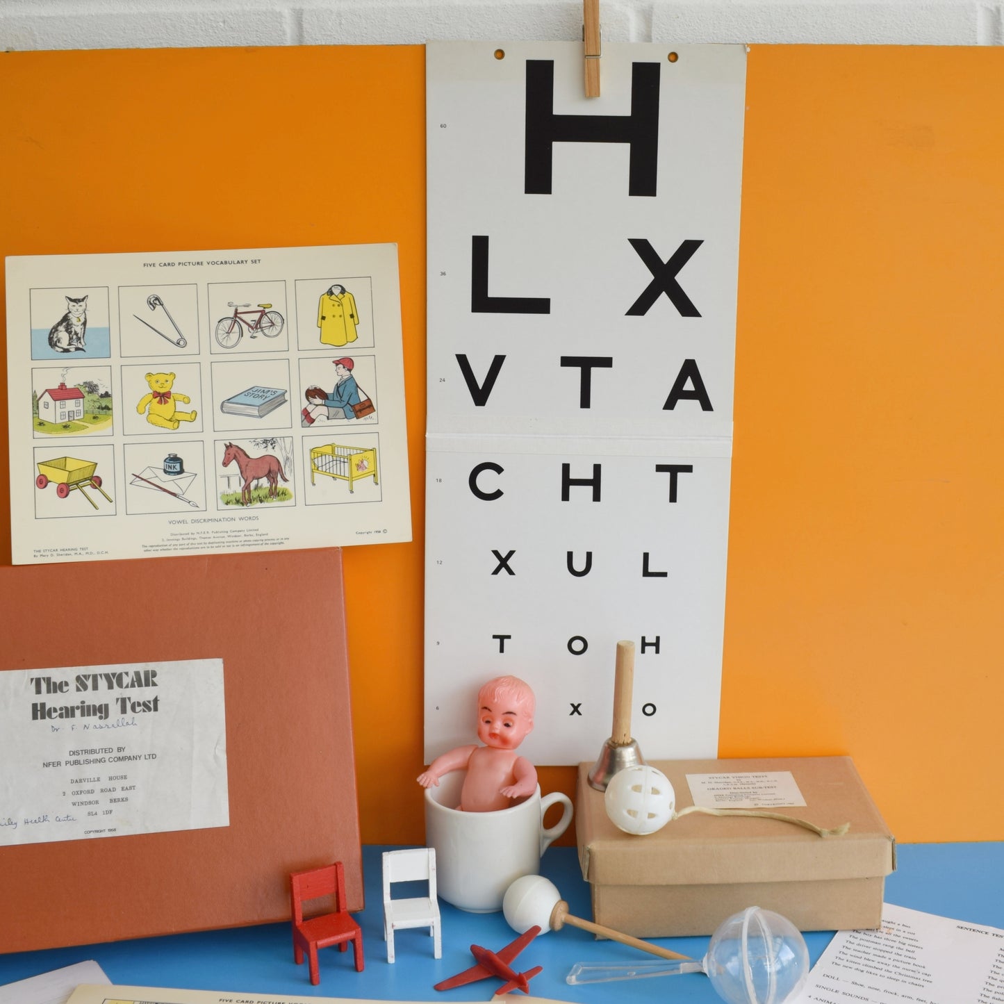 Vintage 1960s The Stycar Hearing & Vision Test Kit
