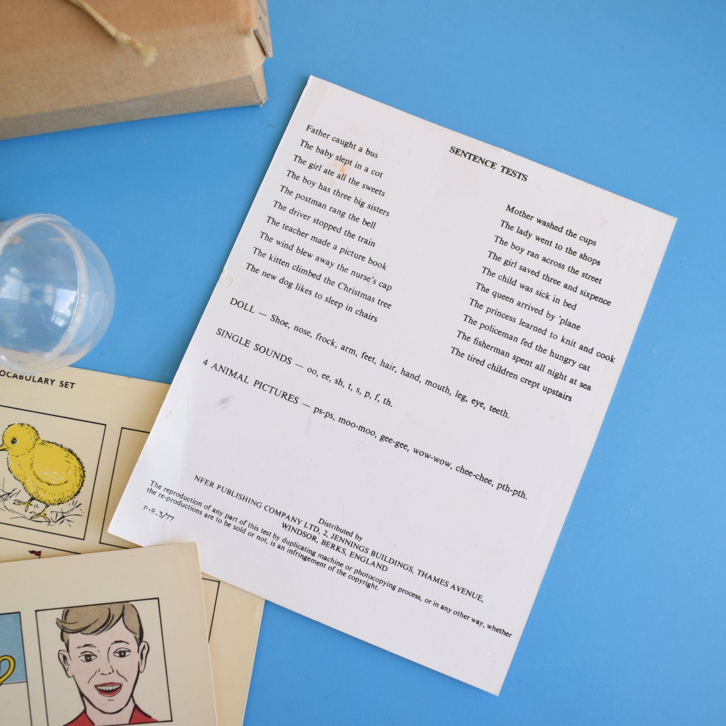 Vintage 1960s The Stycar Hearing & Vision Test Kit