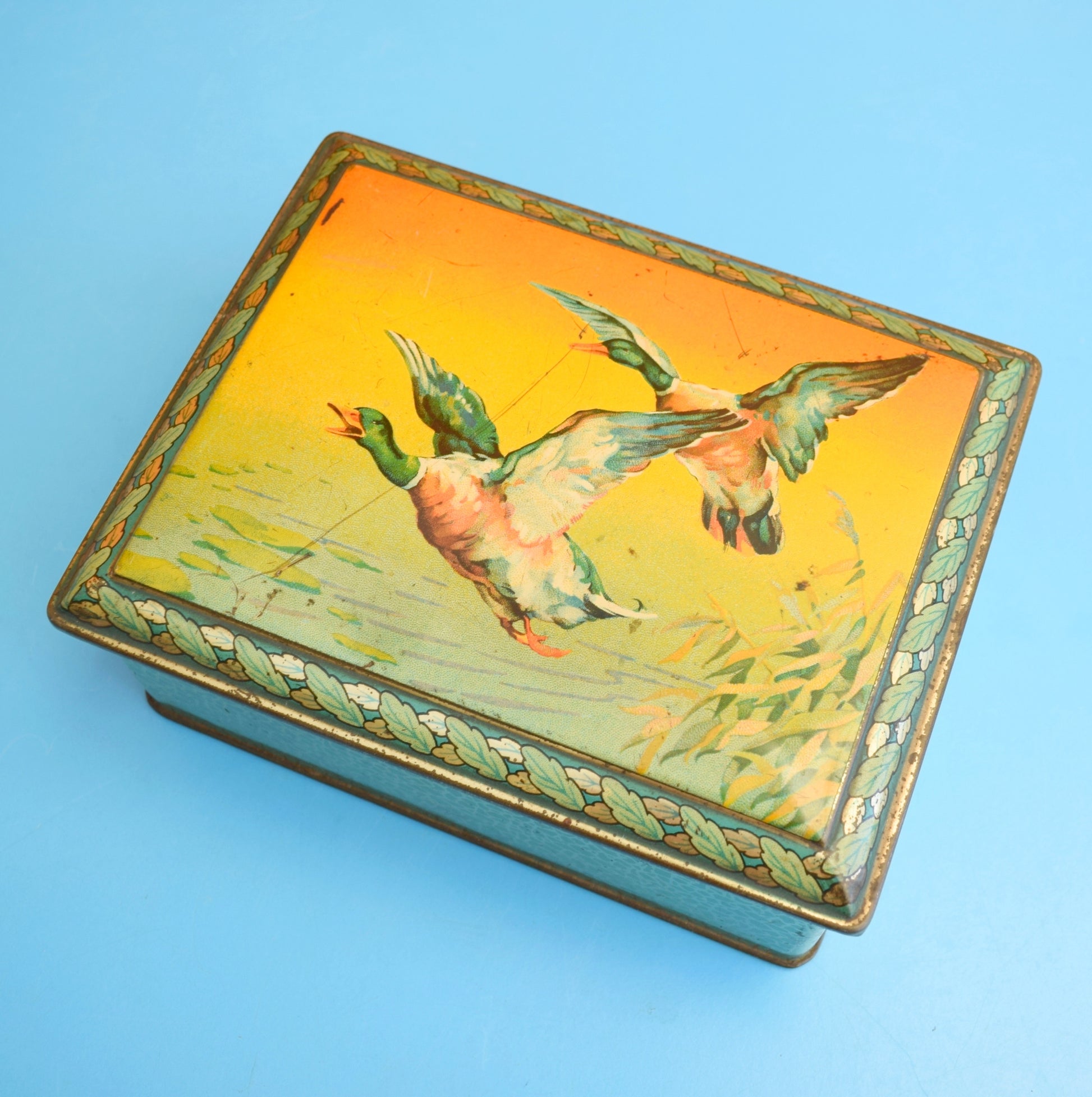 Vintage 1950s Flying Duck Tin - Great Storage by Vintage