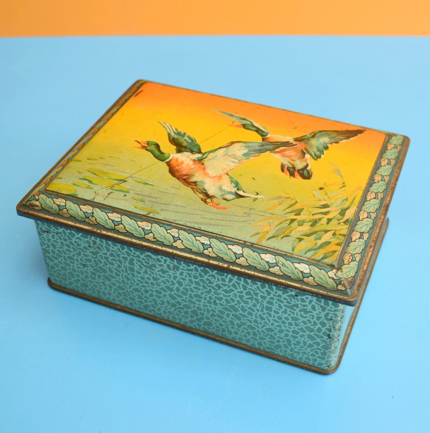 Vintage 1950s Flying Duck Tin - Great Storage by Vintage