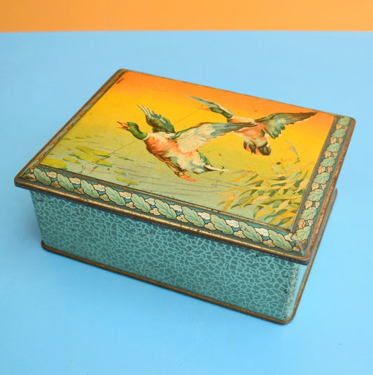 Vintage 1950s Flying Duck Tin - Great Storage by Vintage