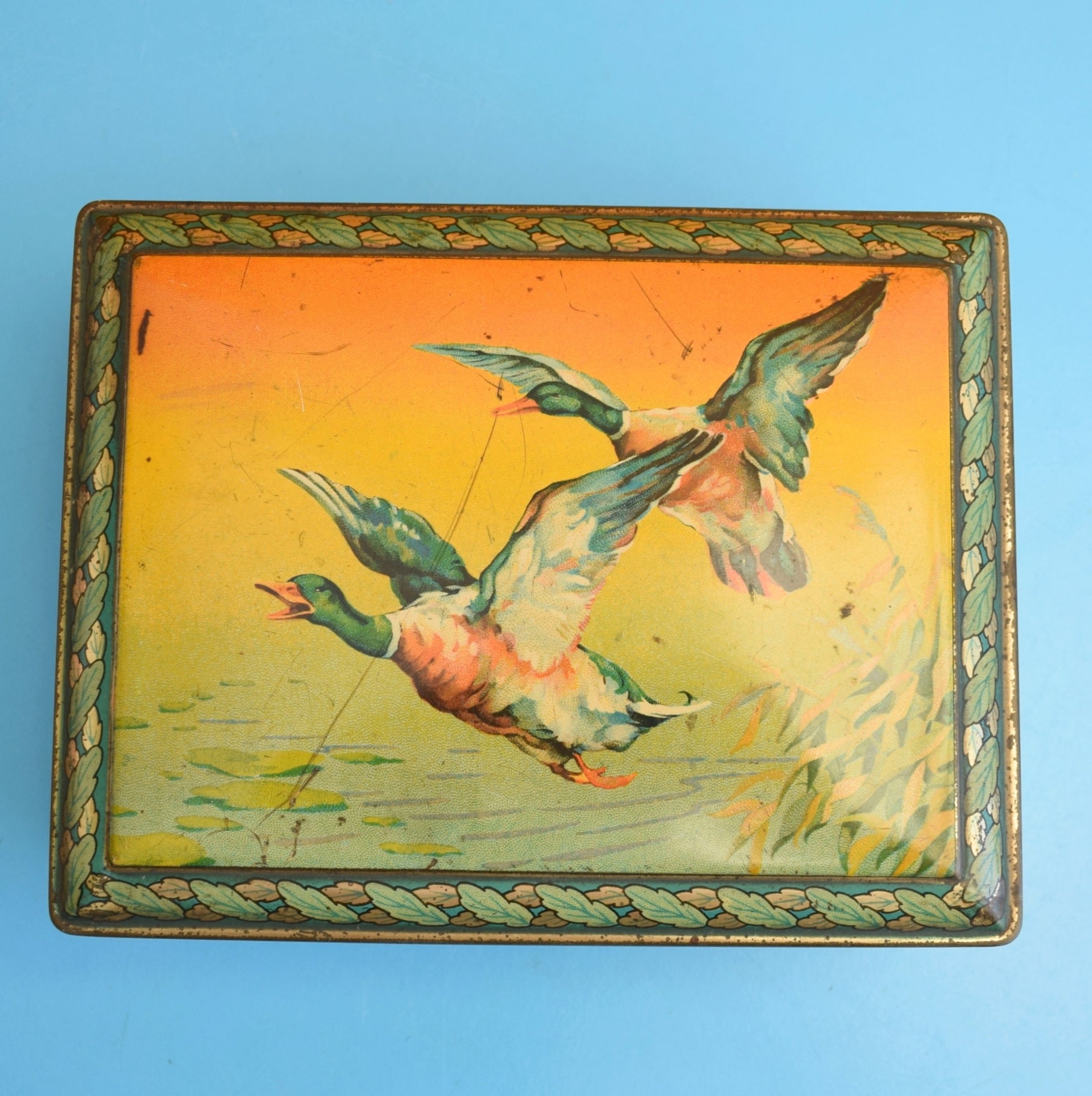 Vintage 1950s Flying Duck Tin - Great Storage by Vintage