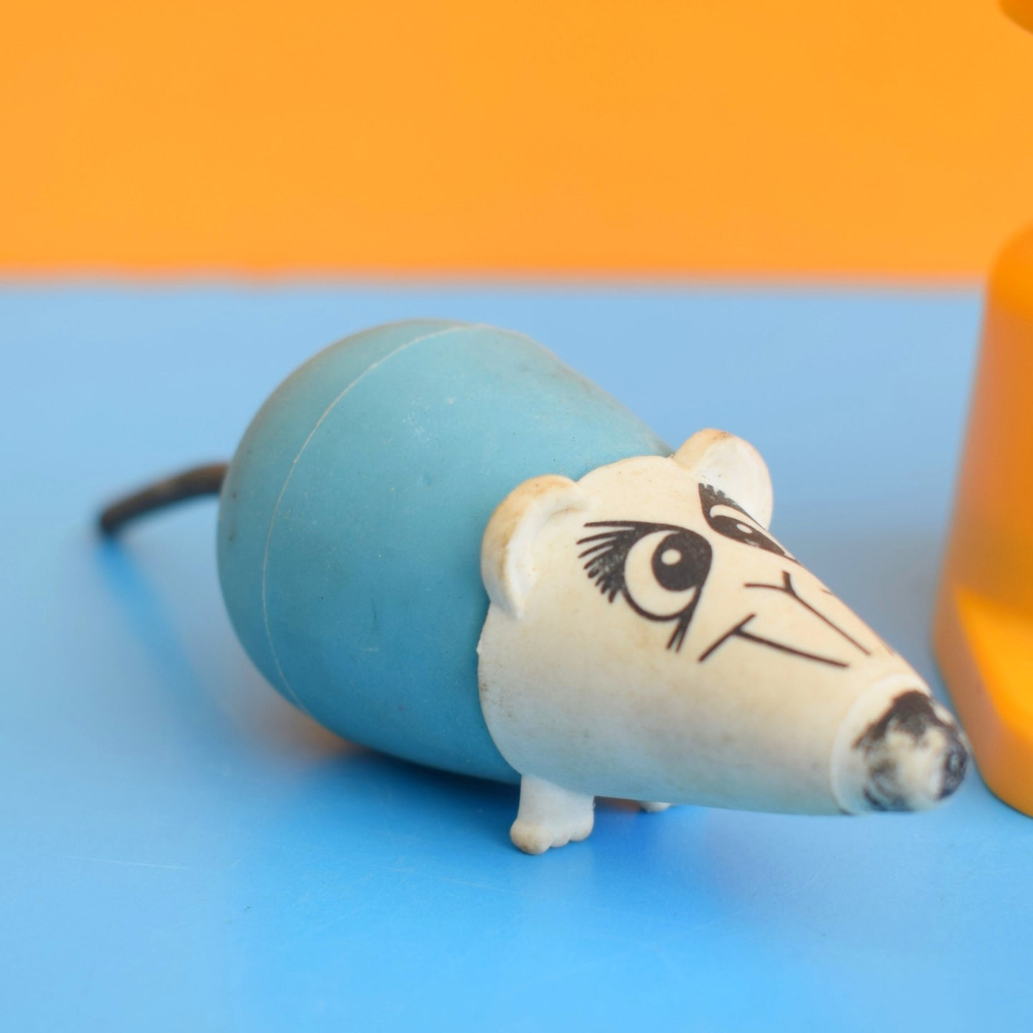 Vintage 1980s Plastic Desk Bits - Pencil Holders/ Rubbers - Papermate Chucklers