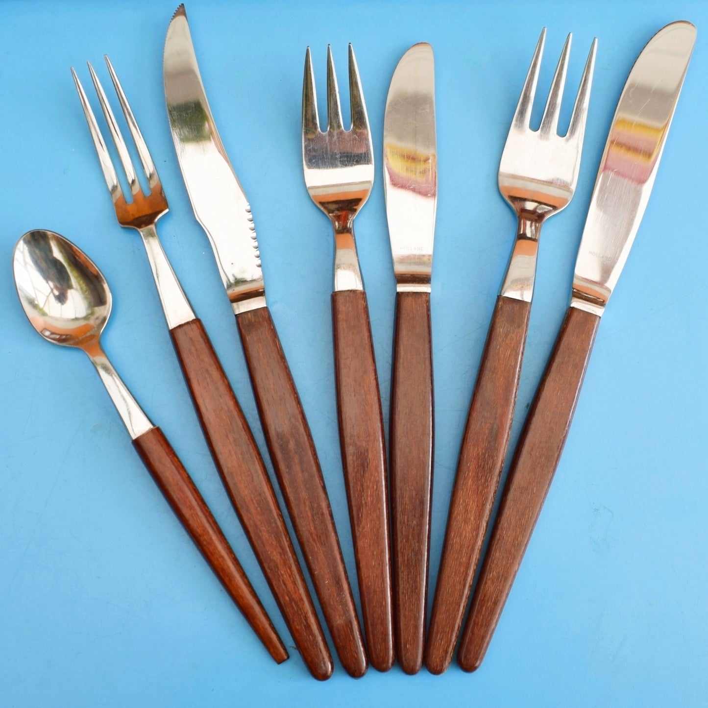 Vintage 1960s Teak Glosswood Cutlery Canteen - Holland  - Unique