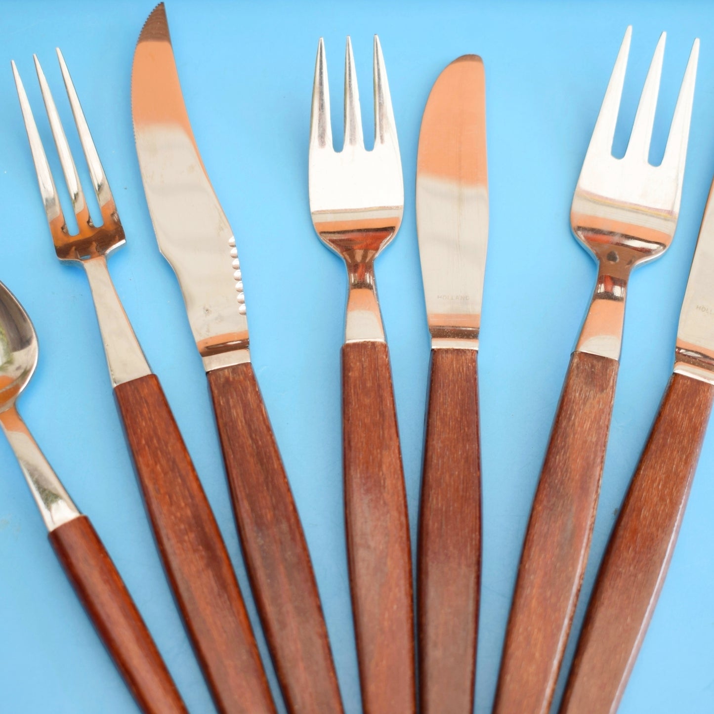Vintage 1960s Teak Glosswood Cutlery Canteen - Holland  - Unique