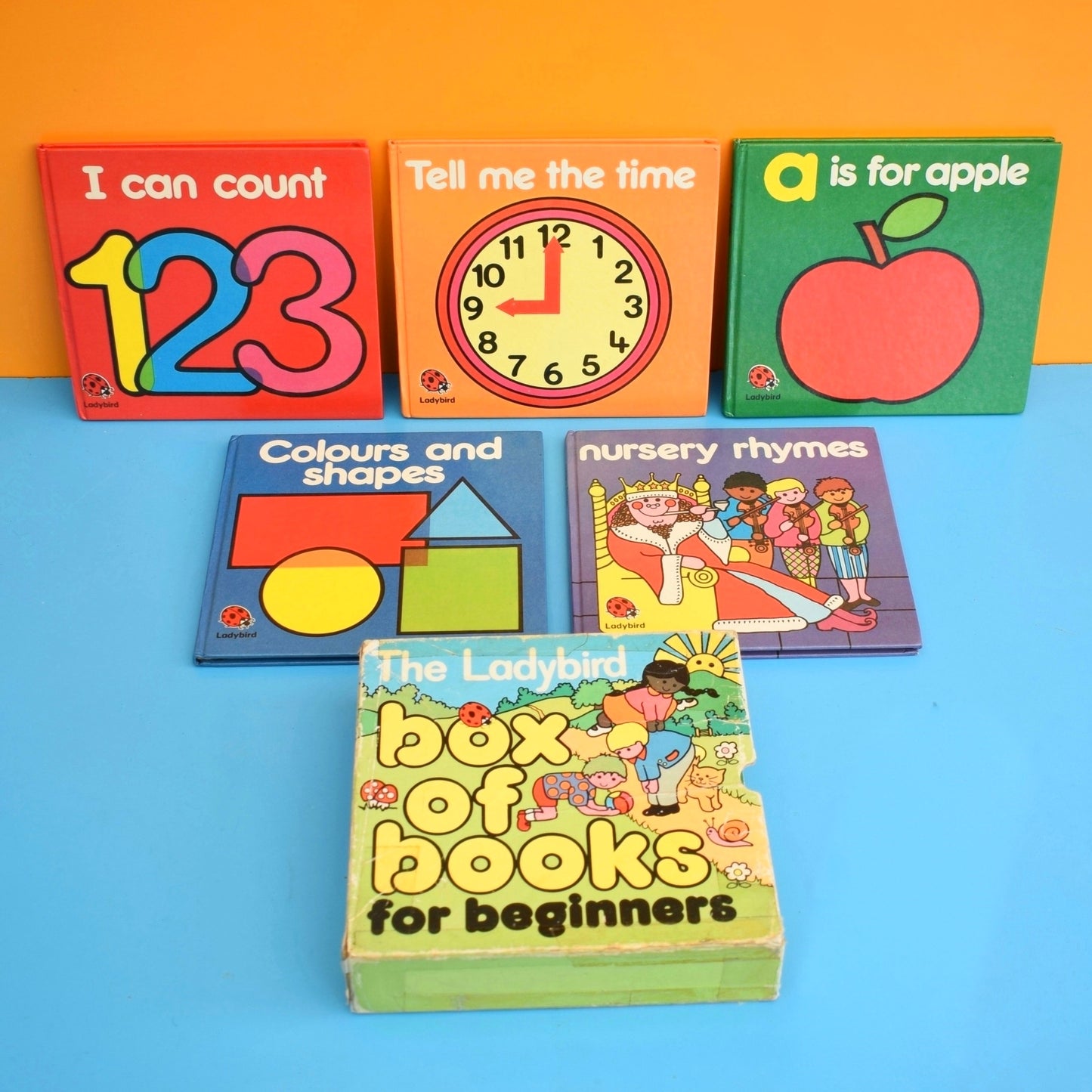 Vintage 1980s Ladybird Books -  Box Of Books For Beginners - Lynn Grundy