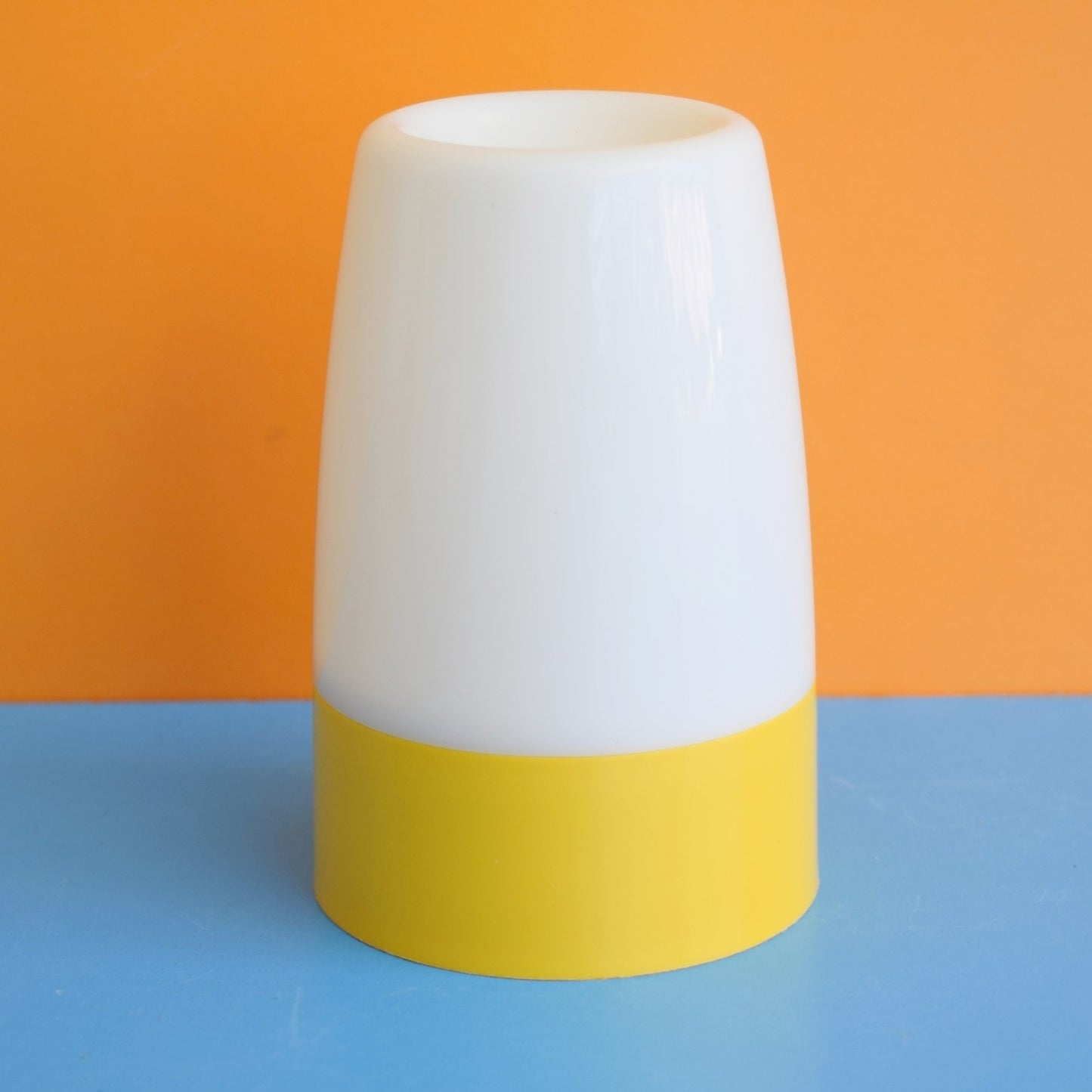 Vintage 1970s Tupperware Egg Cup & Cover - Yellow