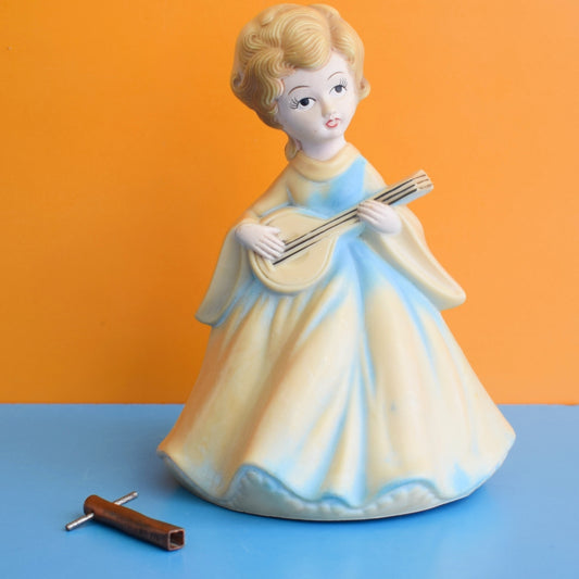Vintage 1960s Musical Lady Figure