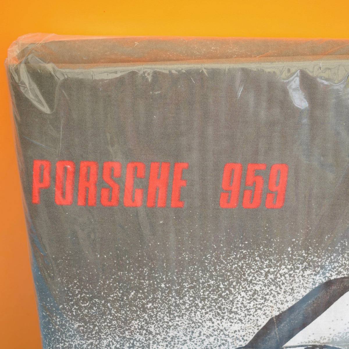 Vintage 1980s Single Duvet Set - Porsche 959 Car - Unused by Vintage