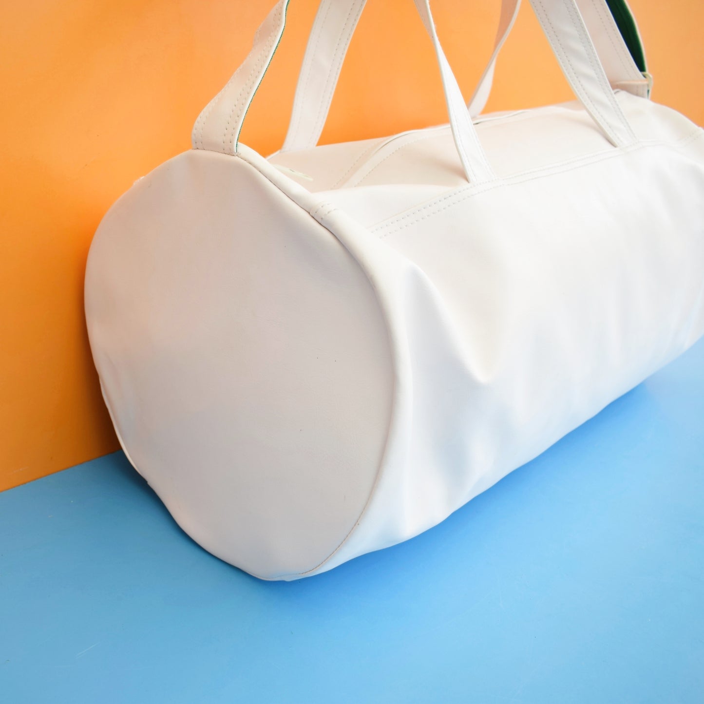 Vintage 2000s Rare Vinyl Sports Duffle Bag - Adidas - Stan Smith