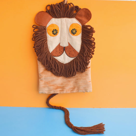 Vintage 1970s Felt / Fabric Lion Hot Water Cover