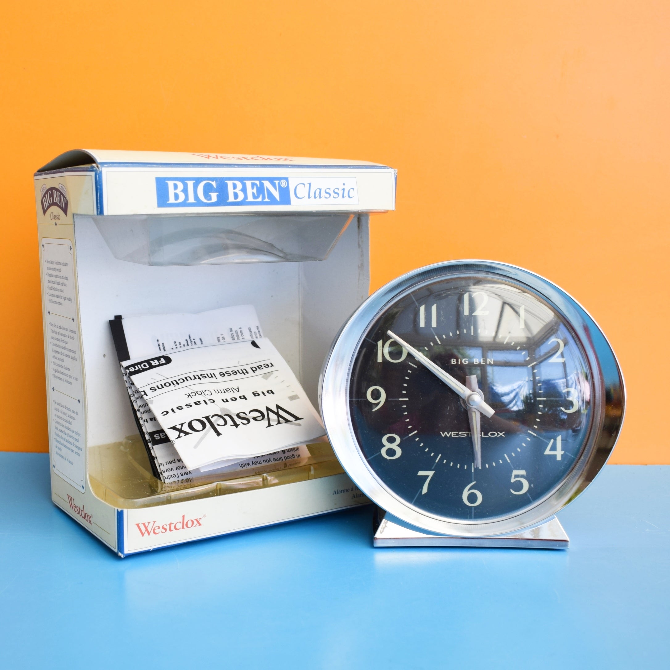 Vintage 2000s Westclox Big Ben Alarm Clock - Black- Boxed
