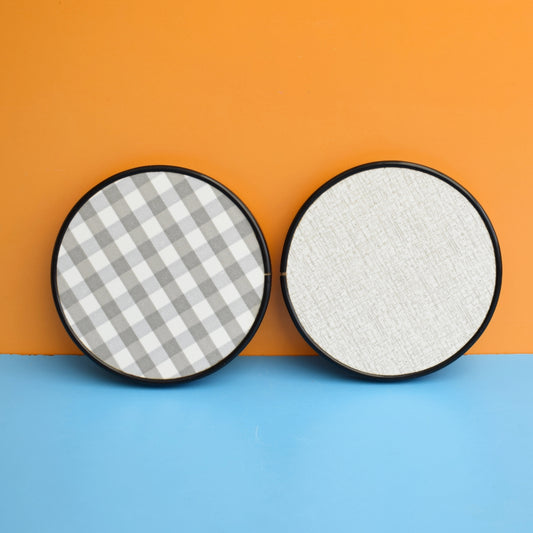 Vintage 1960s Formica Pan Stands x2