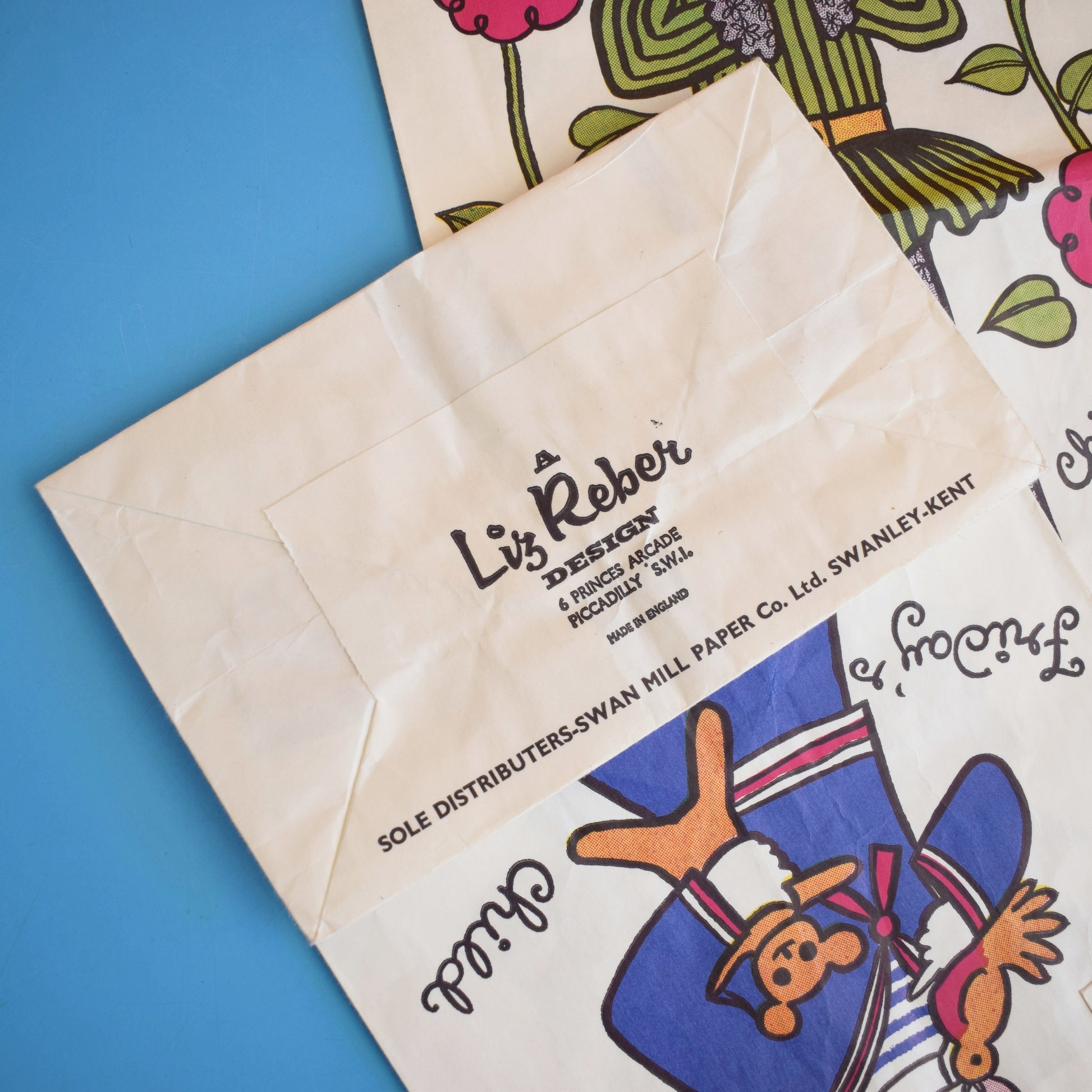 Vintage 1970s Paper Bags - by Liz Reber - Days Of The Week by Eric's Cards