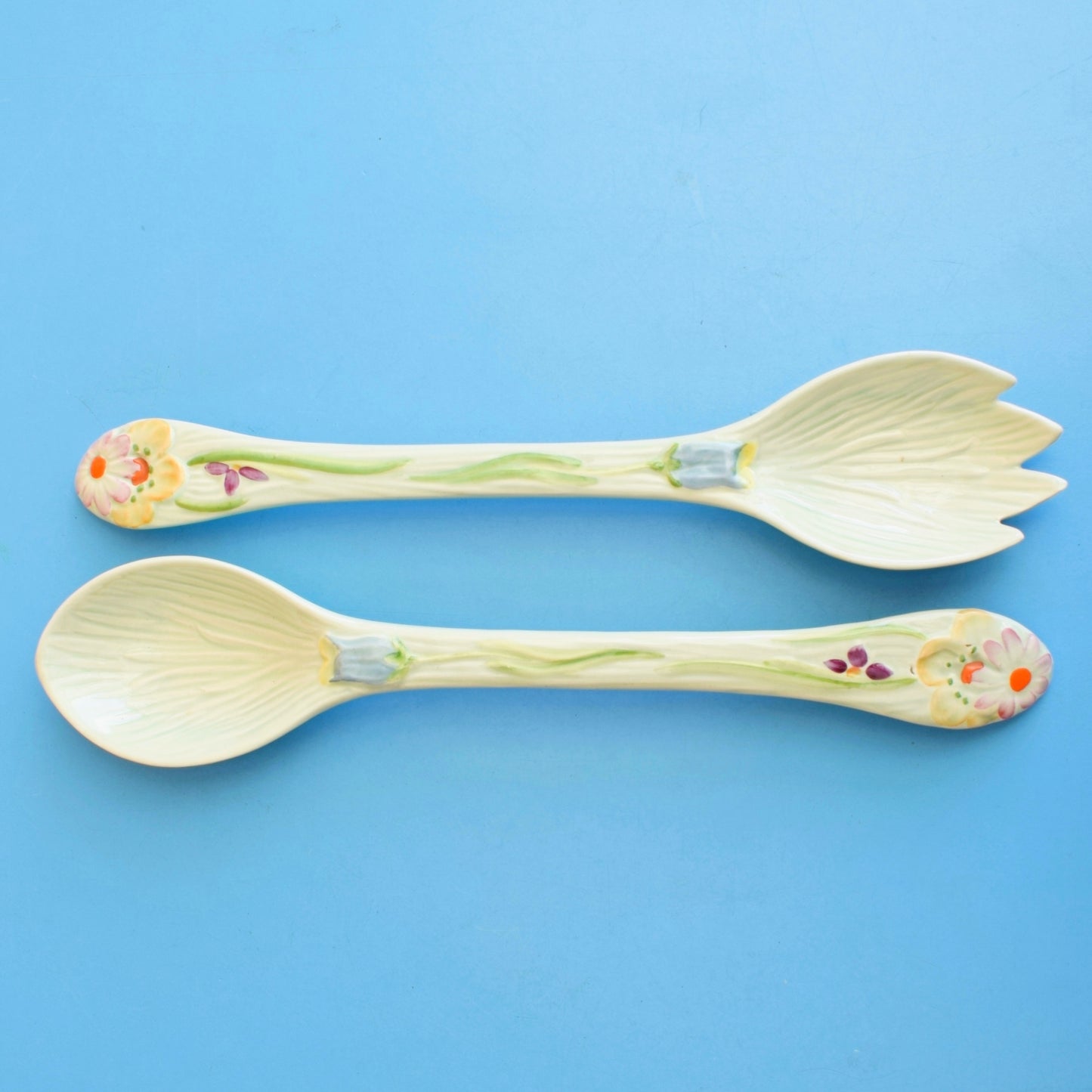 Vintage 1950s Salad Servers - Rare Beswick Wayside