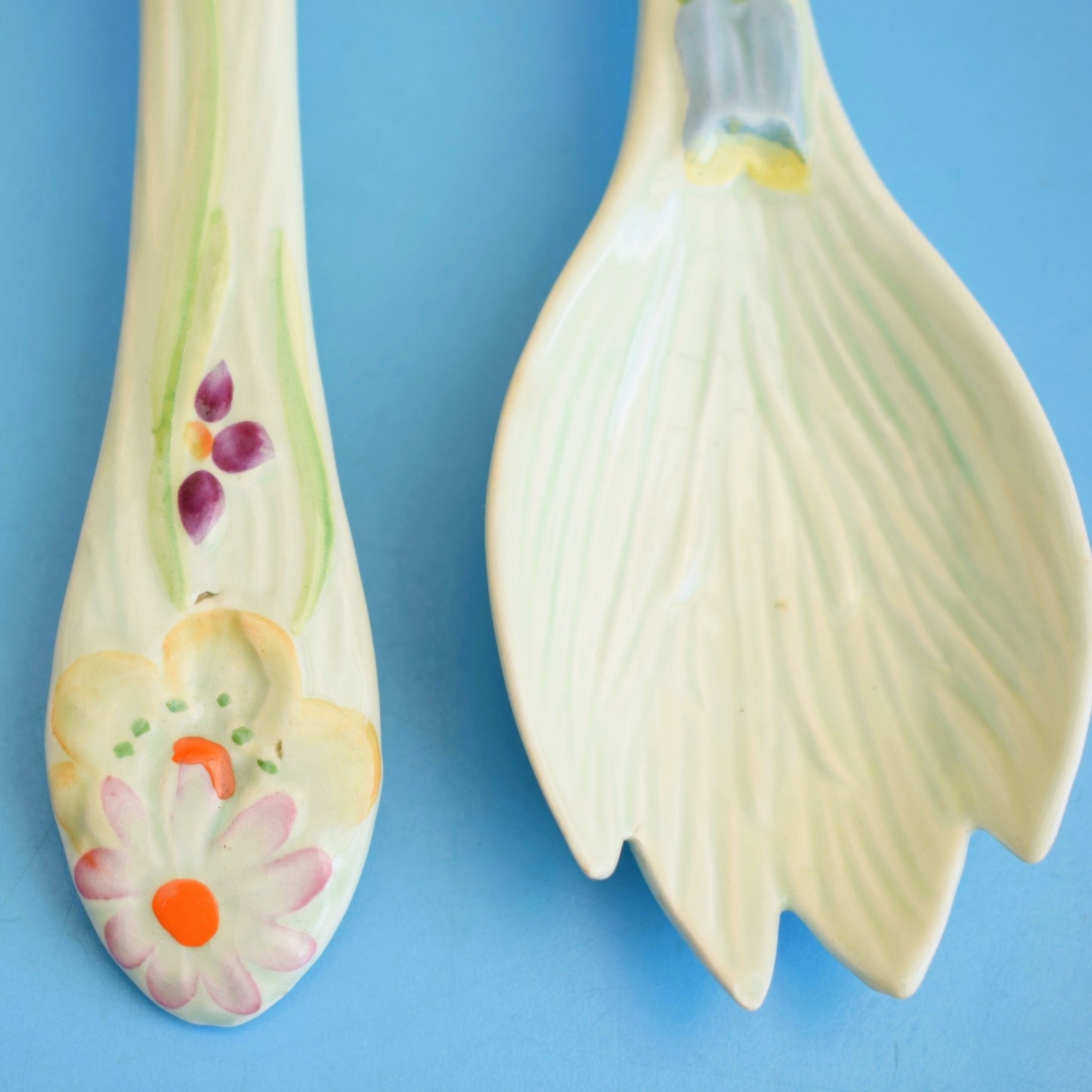 Vintage 1950s Salad Servers - Rare Beswick Wayside