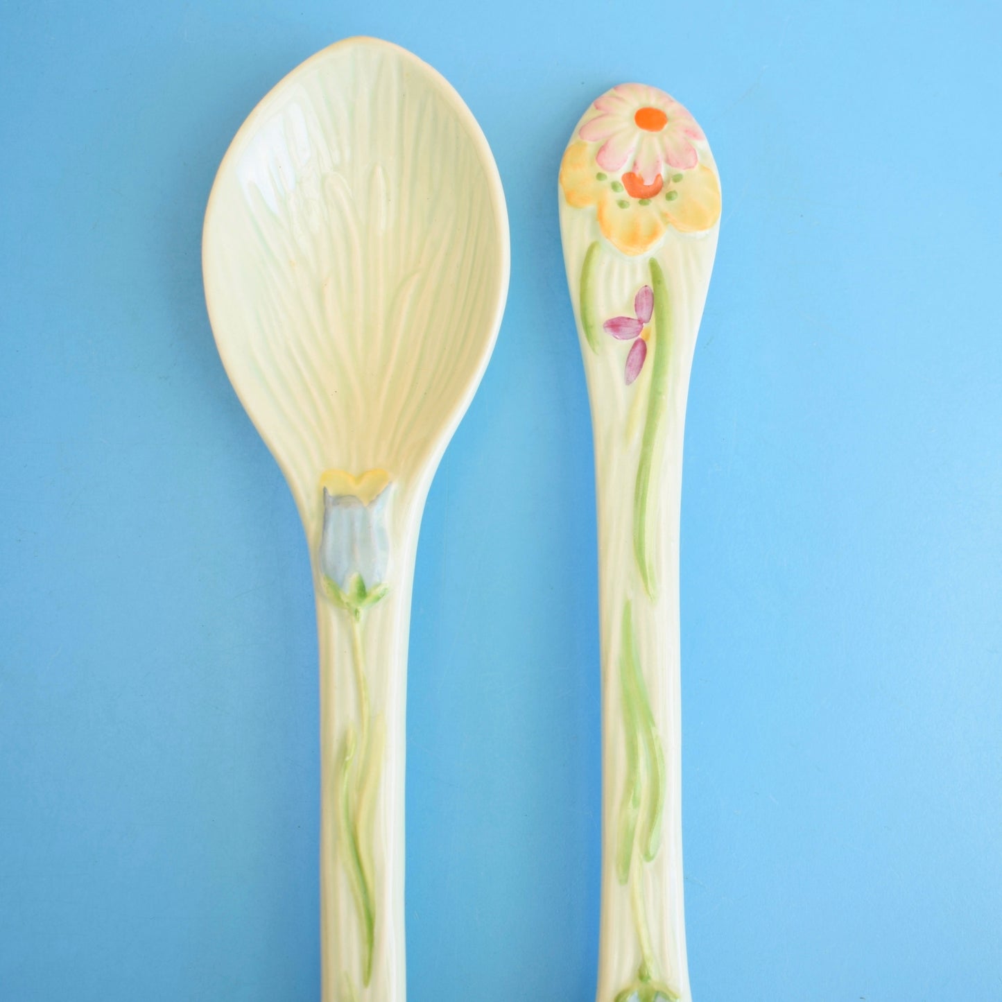 Vintage 1950s Salad Servers - Rare Beswick Wayside