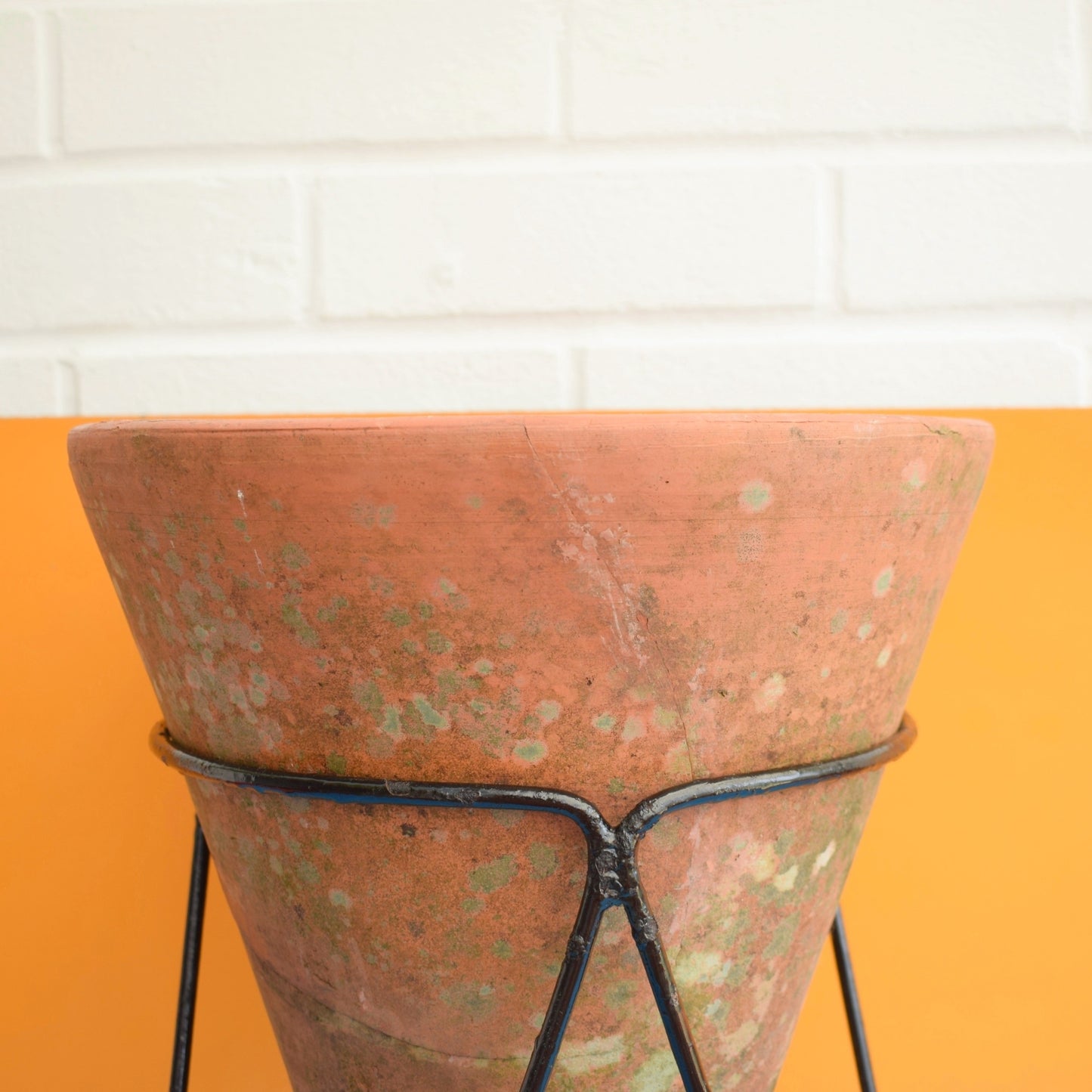 Vintage 1950s Rare Planter - Conical Terracotta / Hairpin - Terrance Conran Plant Life