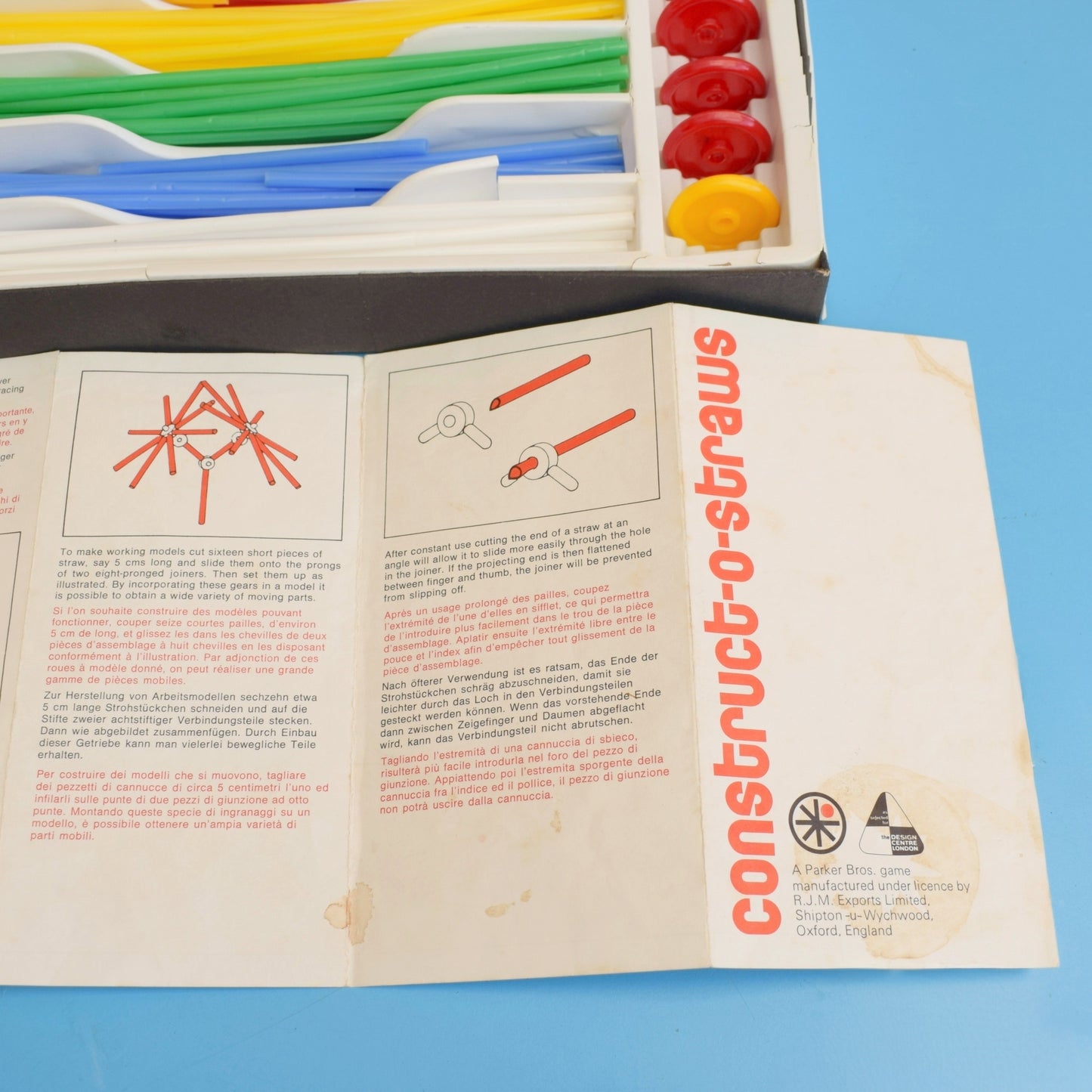Vintage 1970s Model Making Kit - Construct-O-Straws