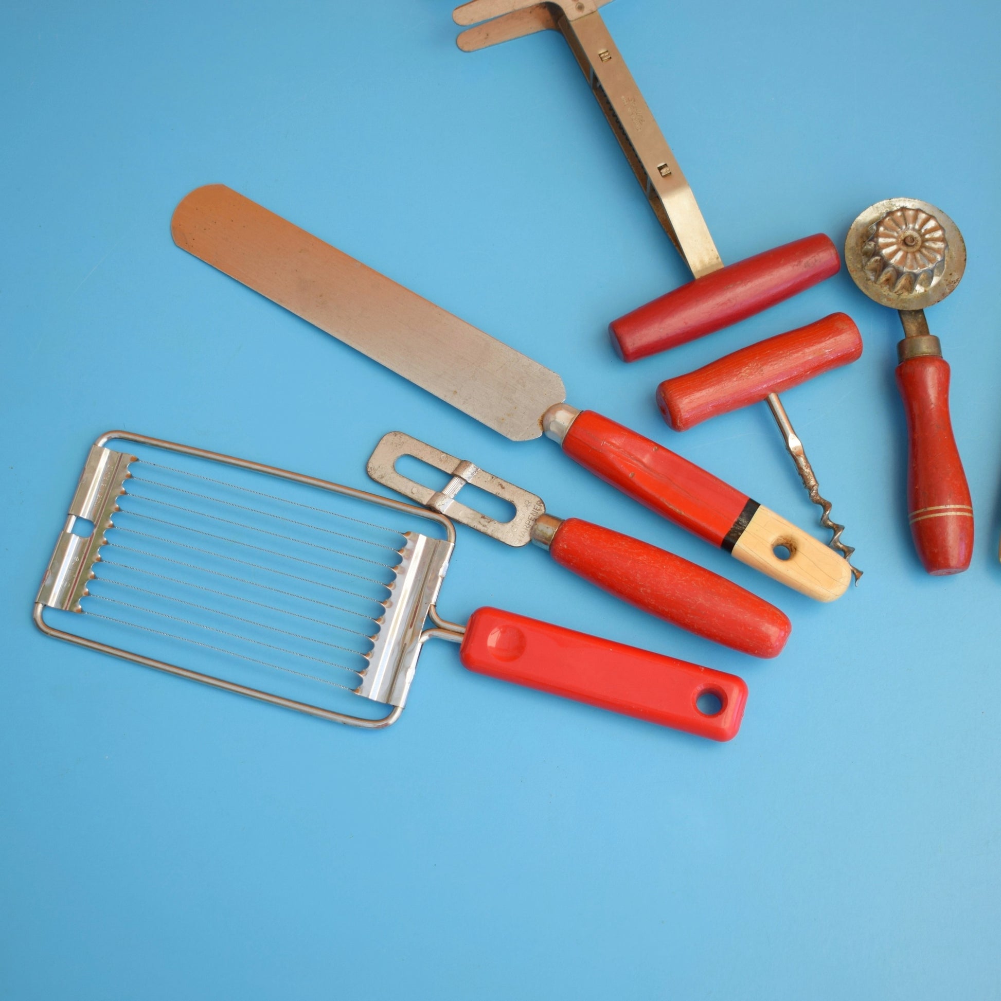 Vintage 1960s Kitchen Utensils - Smaller - Rainbow by Pineapple Retro