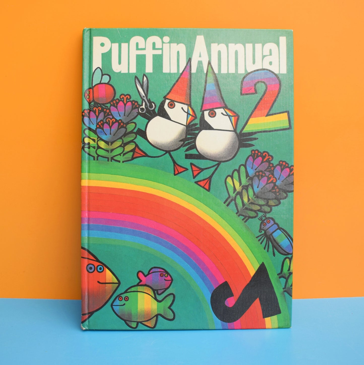 Vintage 1970s Number 2 Puffin Annual - Rainbow by Pineapple Retro