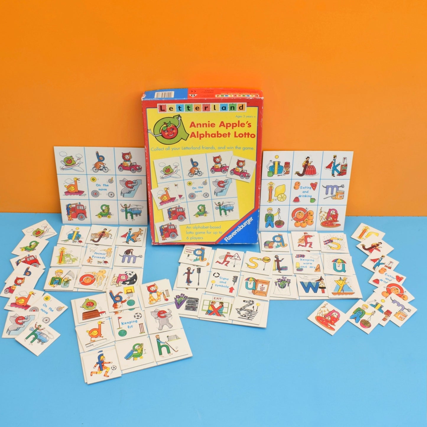 Vintage 1980s Annie Apple's Alphabet Lotto  - Letterland