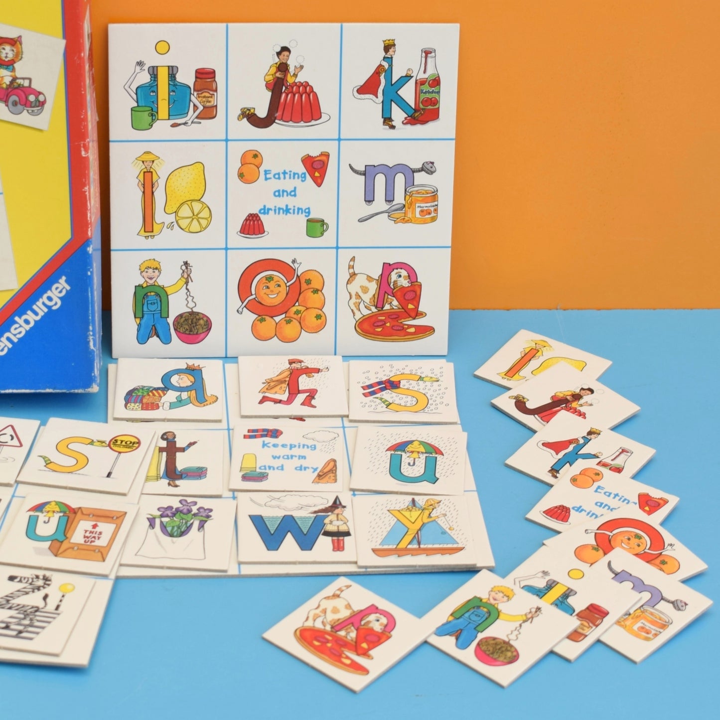 Vintage 1980s Annie Apple's Alphabet Lotto  - Letterland