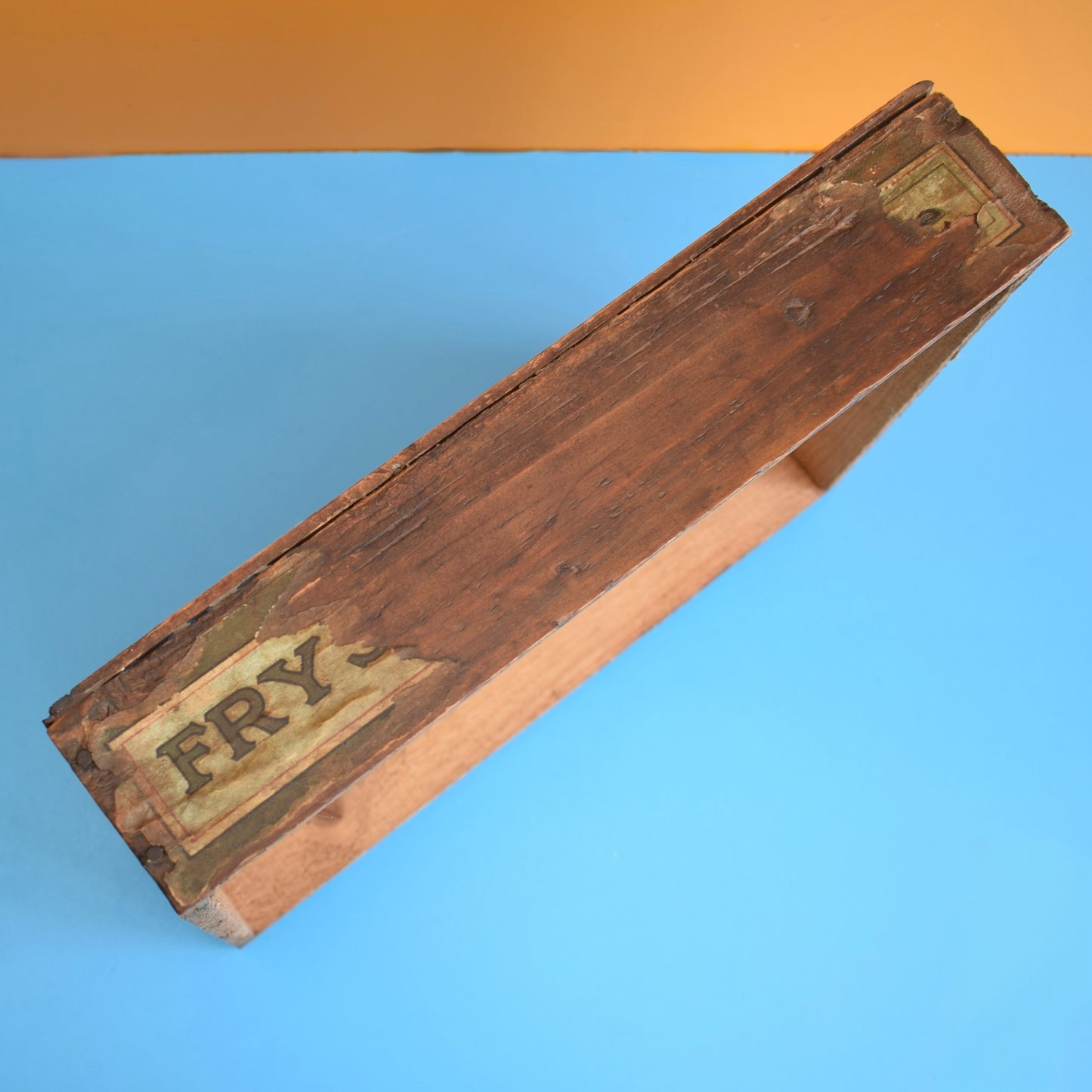 Vintage 1950s Wooden Crate/ Box / Shelf- Frys Nut Milk Chocolate