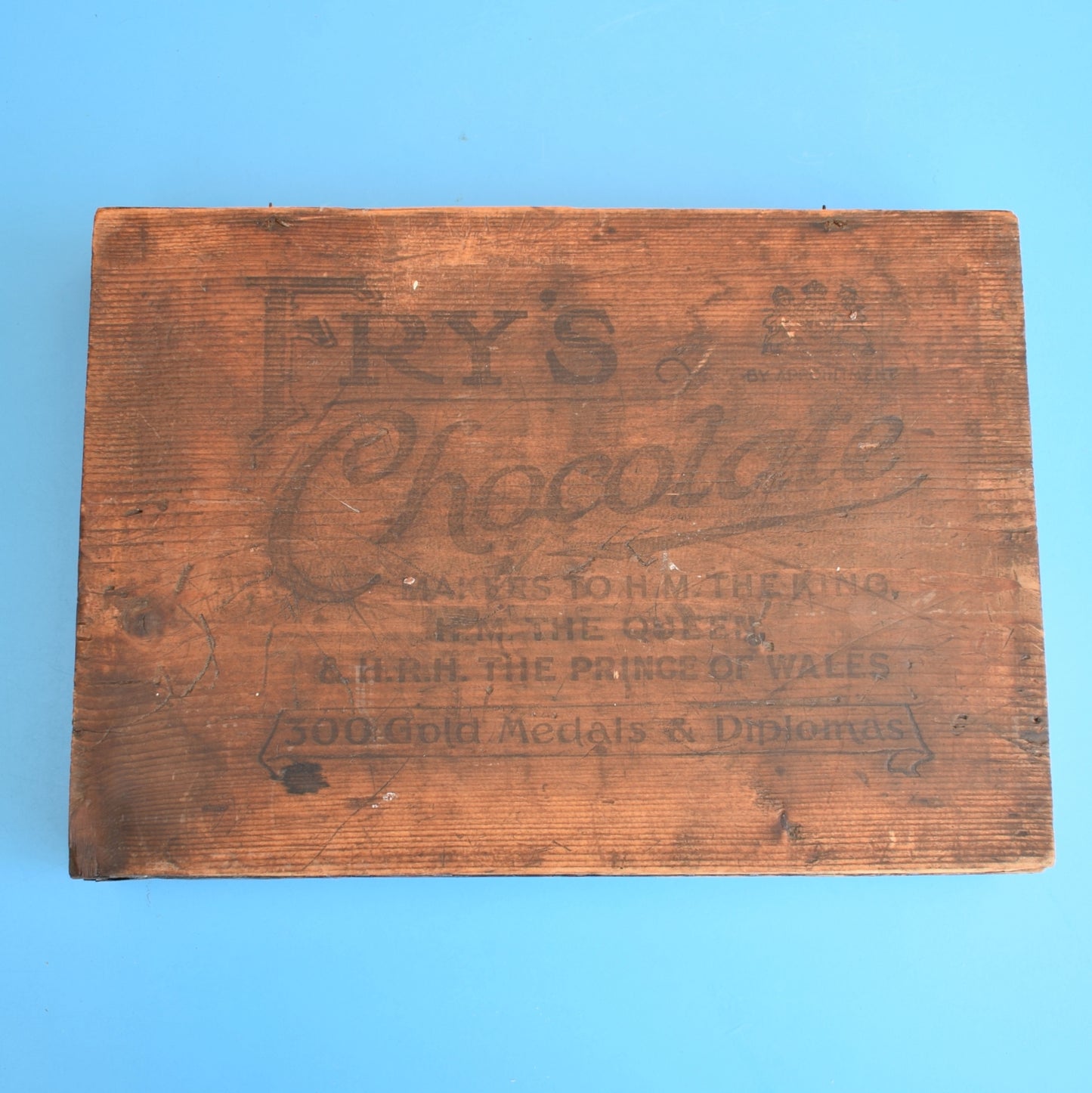 Vintage 1950s Wooden Crate/ Box / Shelf- Frys Nut Milk Chocolate
