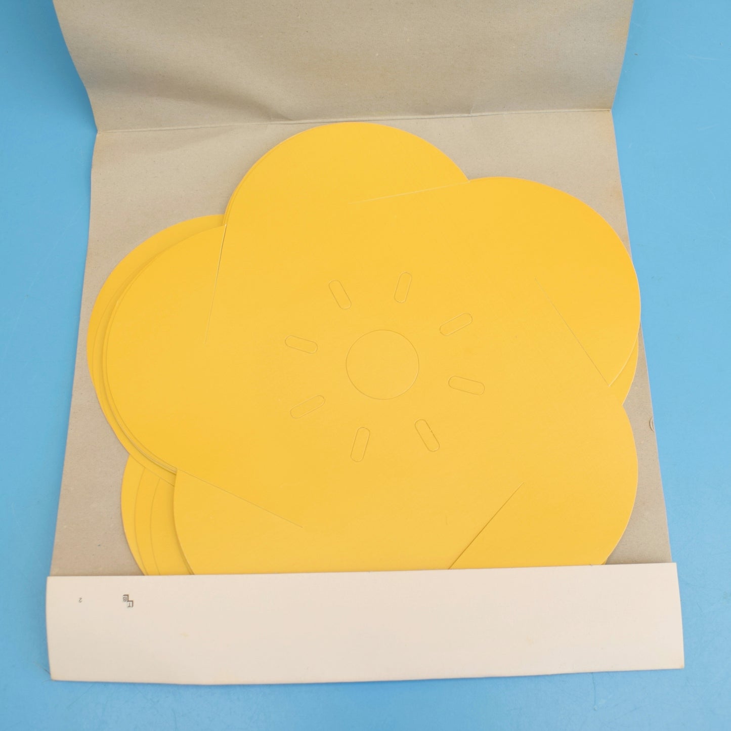 Vintage 1970s Flat Packed Light Fitting / Shade - Pink Or Yellow