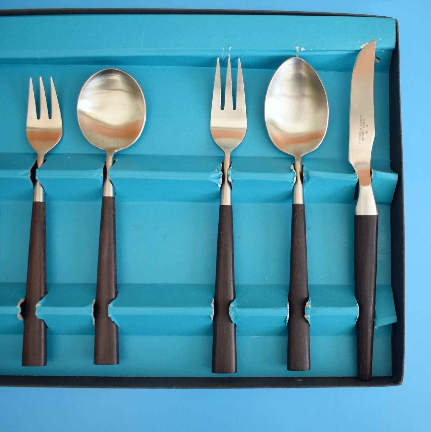 Vintage 1960s Single Place Setting Cutlery - Joseph Rogers- Manhattan - Boxed by Pineapple Retro