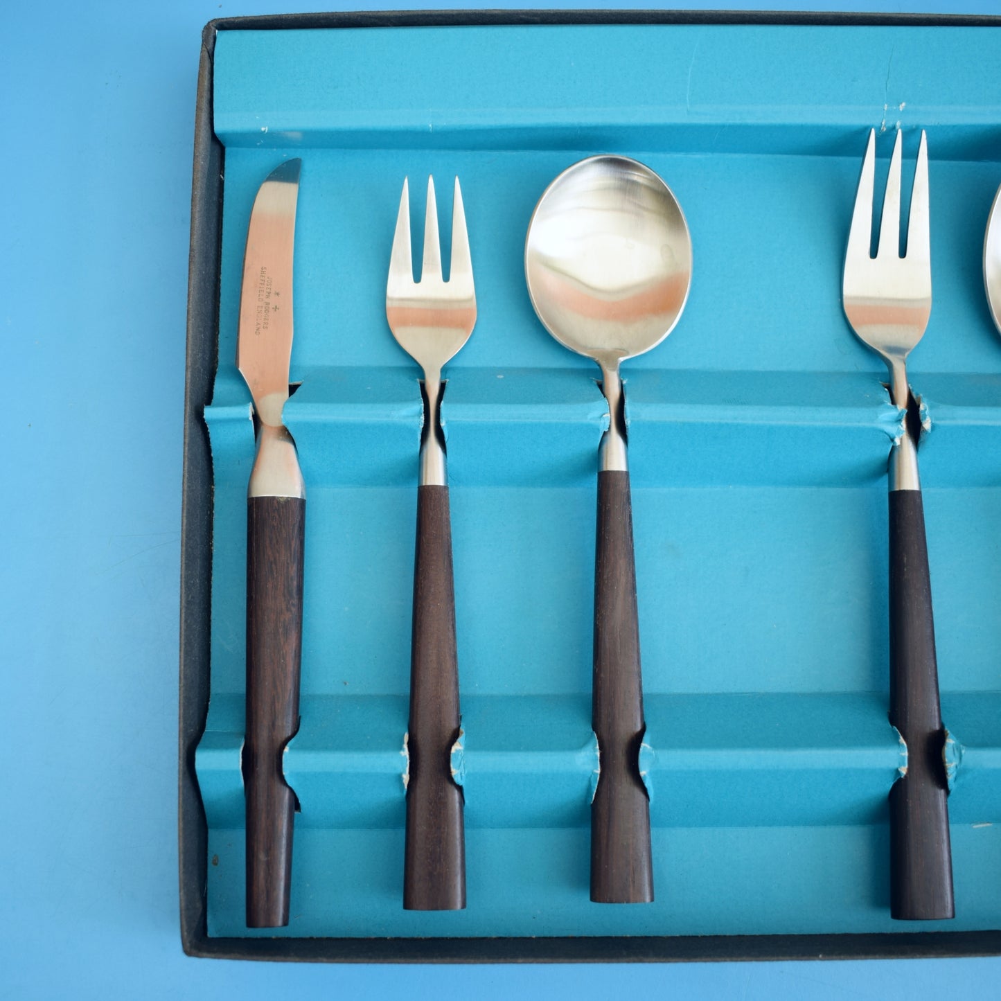 Vintage 1960s Single Place Setting Cutlery - Joseph Rogers- Manhattan - Boxed by Pineapple Retro