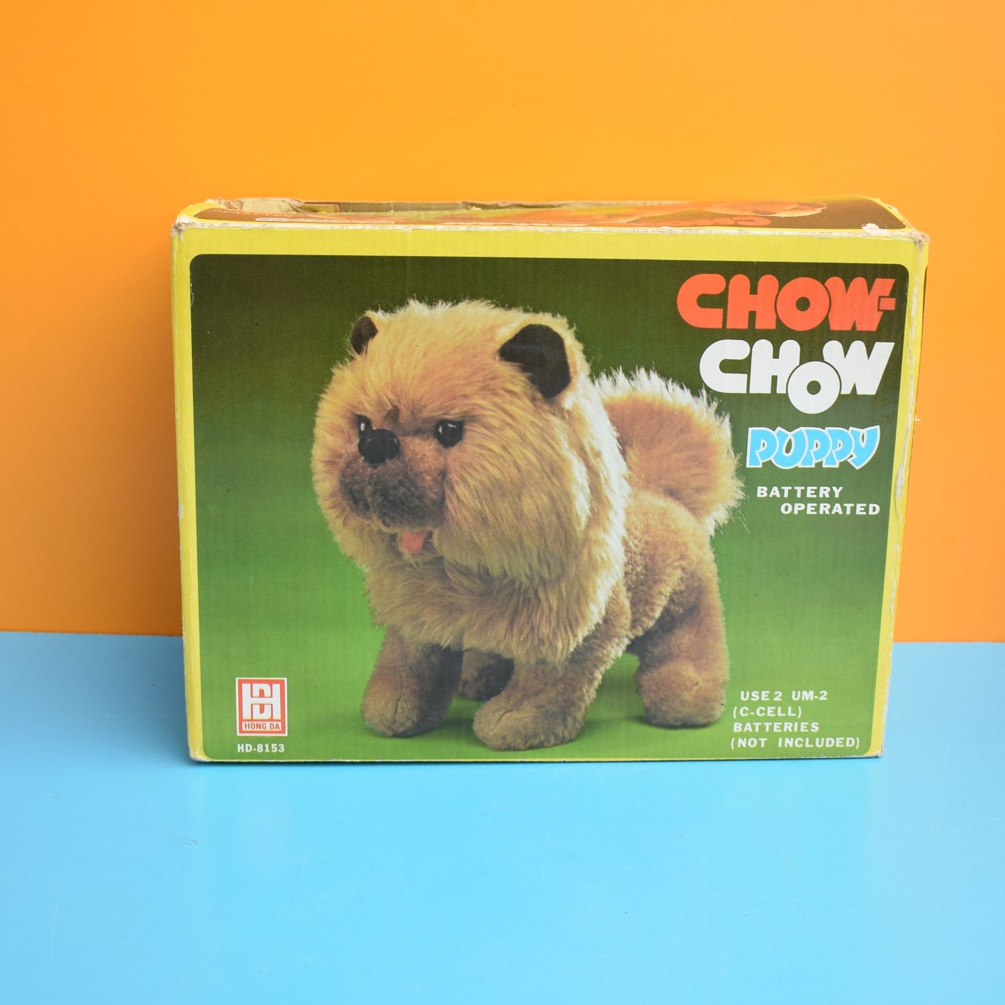 Vintage 1980s Chow Chow - Battery Walking Dog Toy