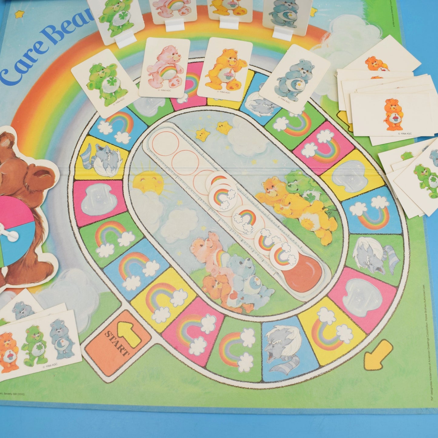 Vintage 1980s Care bears Warm Feelings Board Game