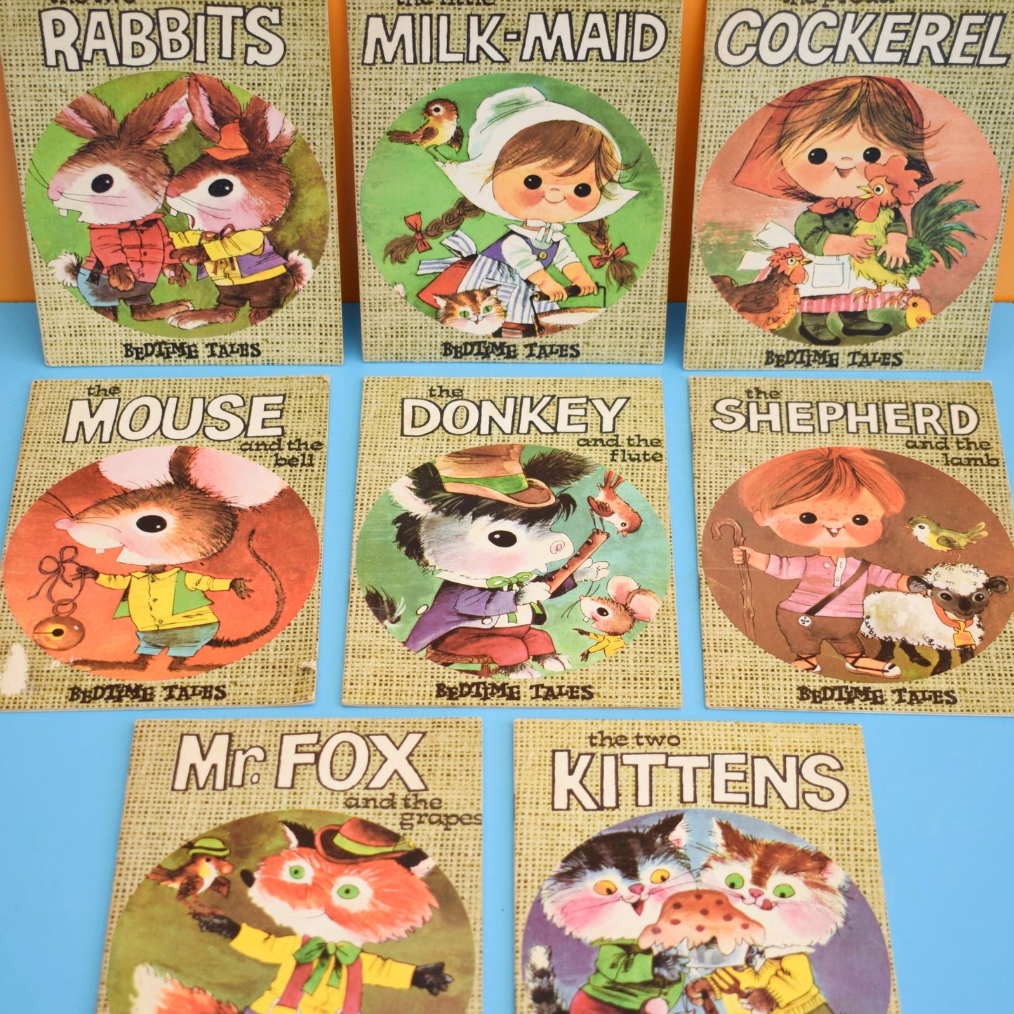 Vintage 1970s Kitsch Little Bedtime Tales Book Set - Mothercare