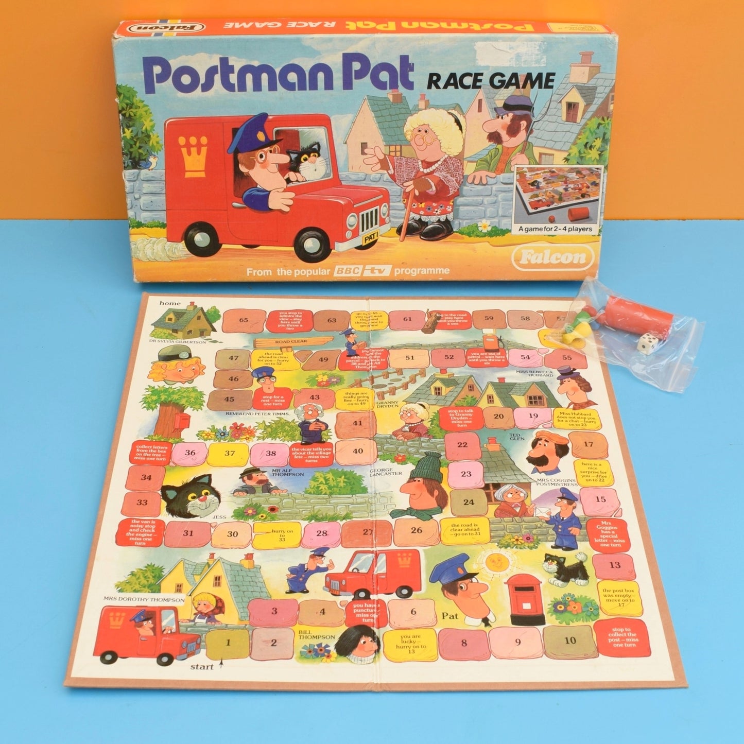 Vintage 1980s Postman Pat Board Game - Complete