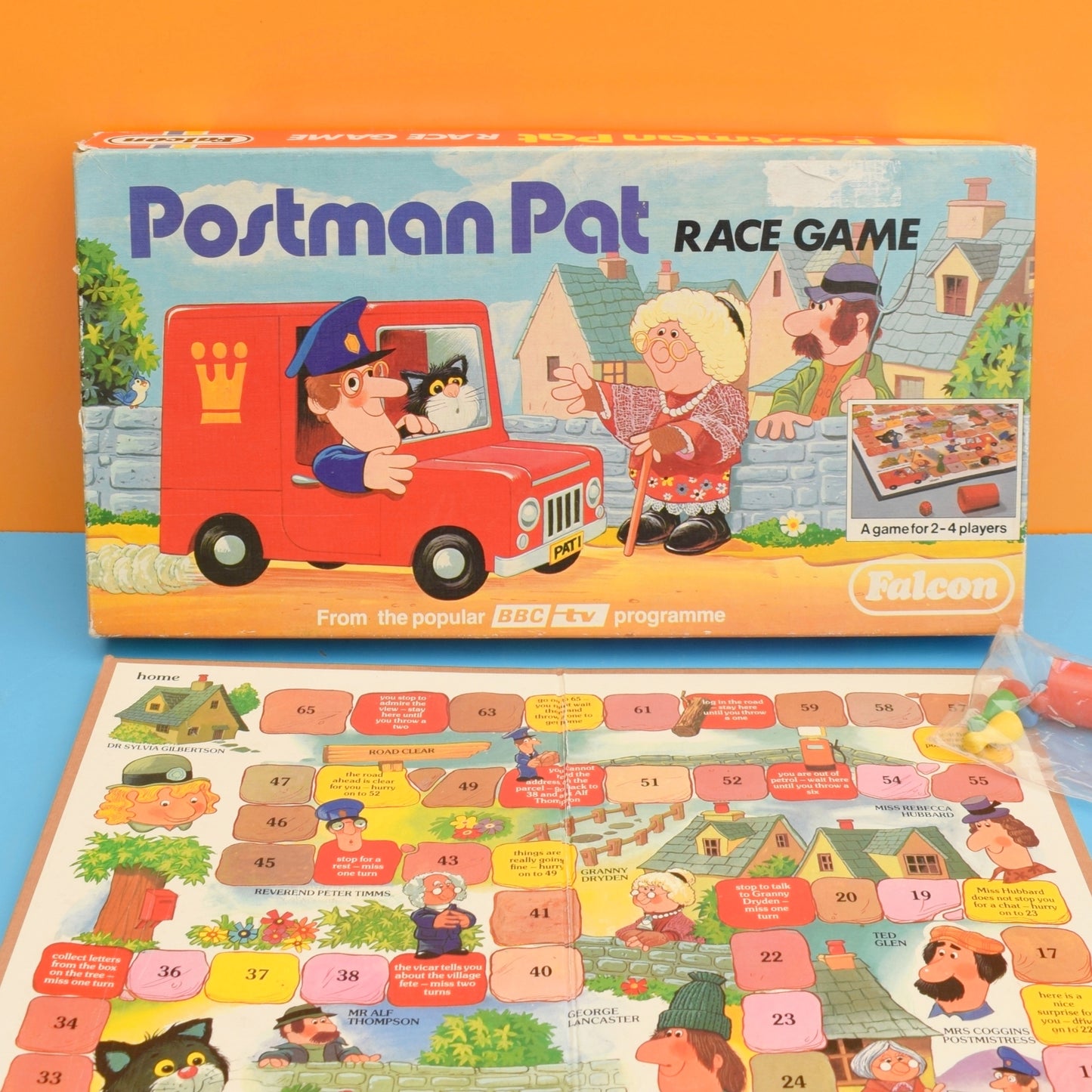 Vintage 1980s Postman Pat Board Game - Complete