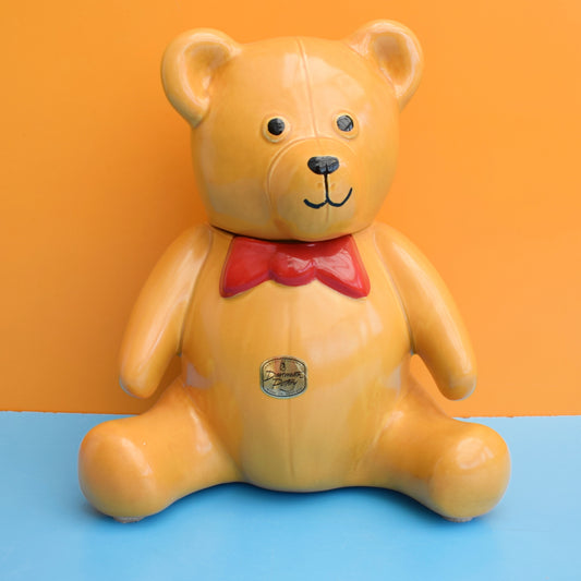 Vintage 1980s Dartmouth Pottery Bear Biscuit Jar